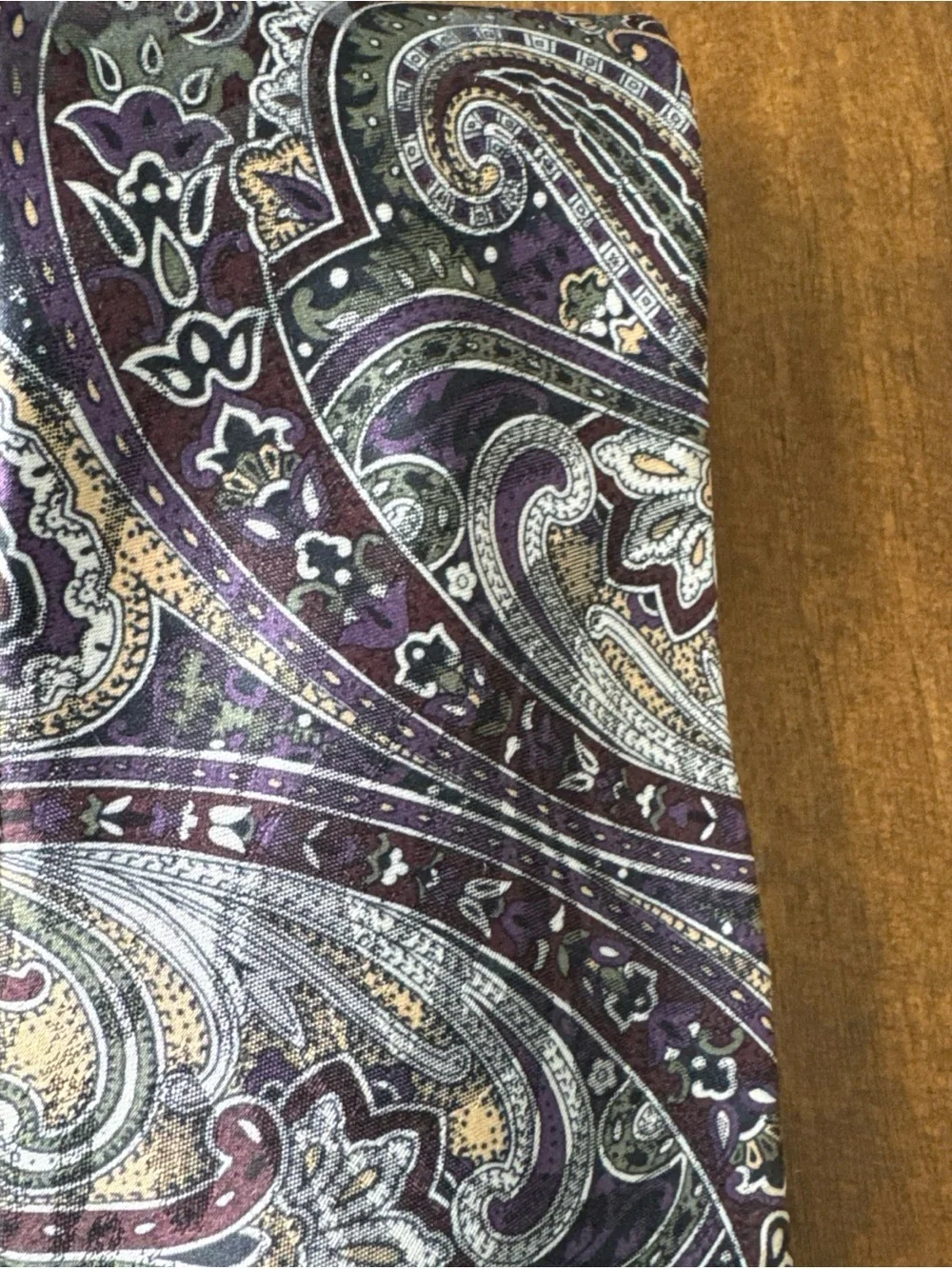 Wembley Gray Blue Tie Lot of 3 Vintage Paisley Floral Poly or Silk Made in USA